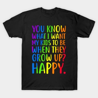 LGBT Awareness Parents Mom Dad Gay Pride T-Shirt